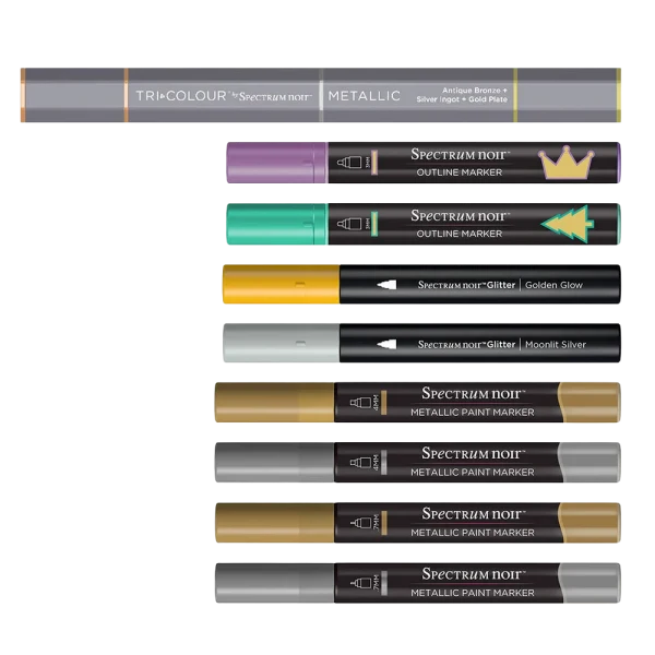 Spectrum Noir 9-Piece Collector's Edition Metallic Markers