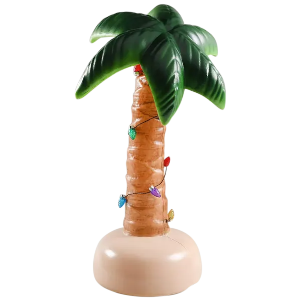 Mr. Christmas 2-Foot Blow Mold Palm Tree with Lights
