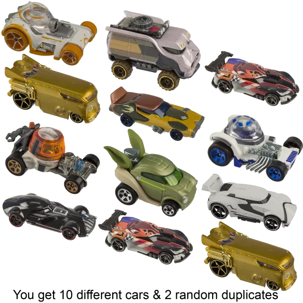 12-Pack: Hot Wheels Star Wars Die Cast Cars