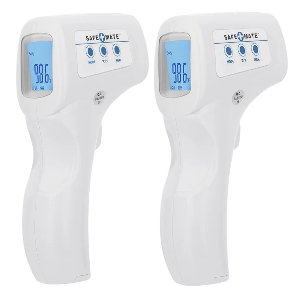 2-Pack: Safe+Mate Digital Touchless Thermometers
