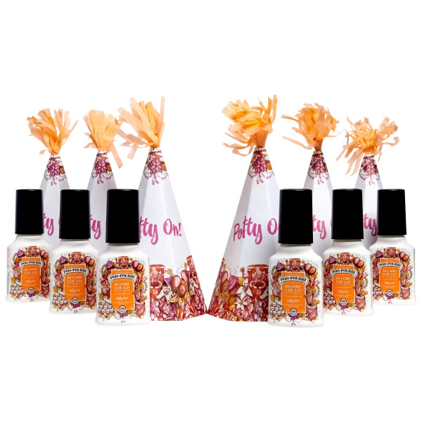 6-Pack: Poo-Pourri Potty On Party Hat Gift Set (6x 2oz Sprays)