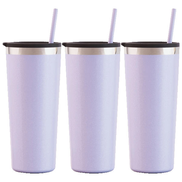 3-Pack: Maars Roadie 22oz Stainless Steel Double Wall Tumblers