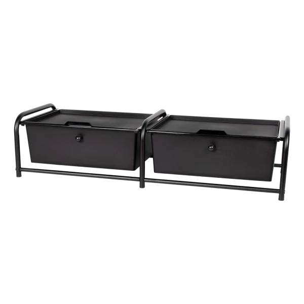 Richards Homeware Metal Frame Underbed Storage Drawers with Lids