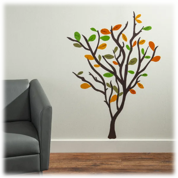 Growing Gratitude Tree 119 Wall Decals with Bonus Ornament Set