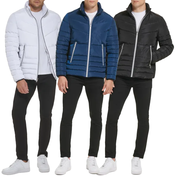 Kenneth Cole New York Men's Quilted Puffer Jacket