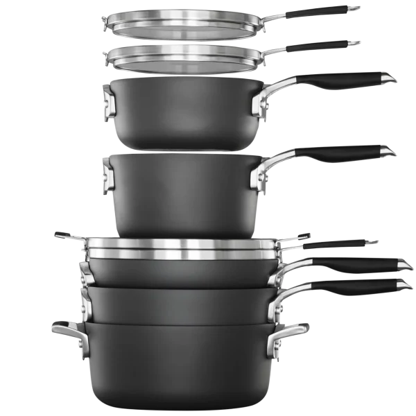 Calphalon Select 14-Piece Space-Saving Hard-Anodized Cookware Set