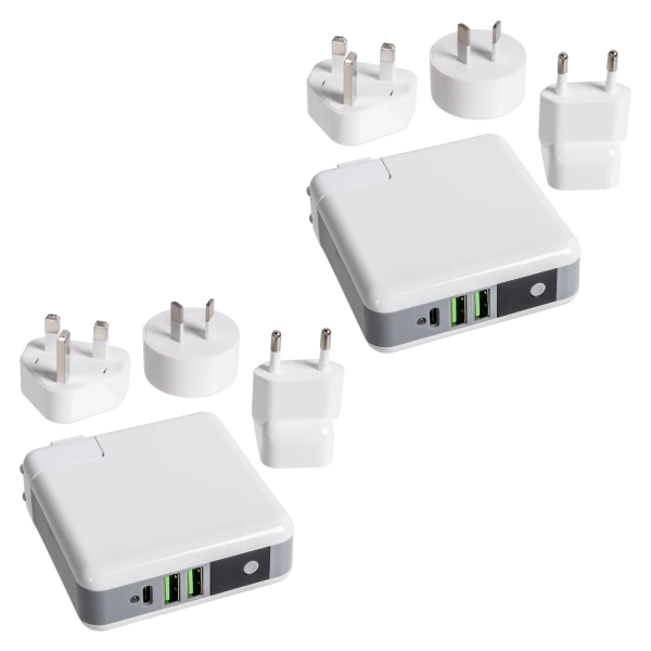 2-Pack: Pogo All-In-One AC Adapter & Power Bank with Qi Wireless Charging