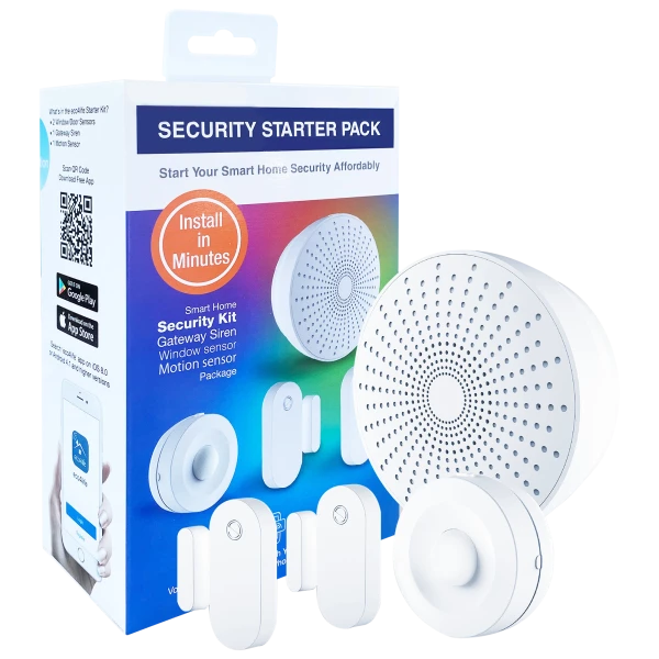 Eco4life Smart Home 4-Piece DIY Wireless Alarm Security Kit