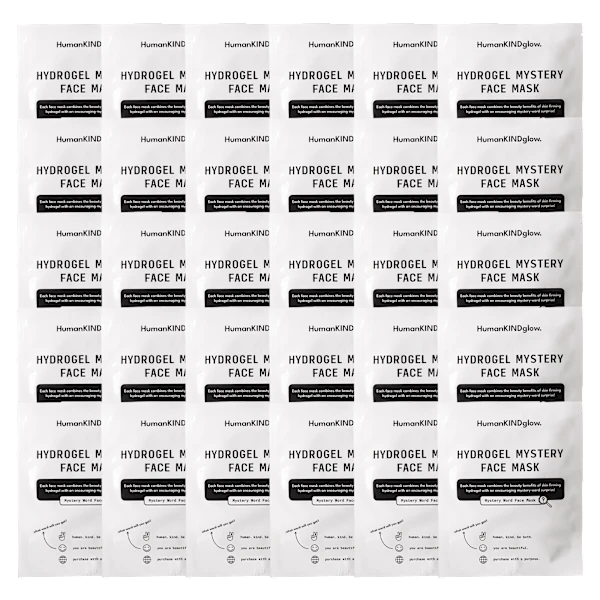30-Pack: HumanKindGlow Hydrogel Hydrating Face Mask