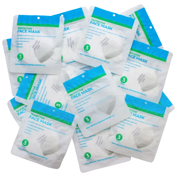 60-Pack: KN95 Non-Medical Respirator Face Masks