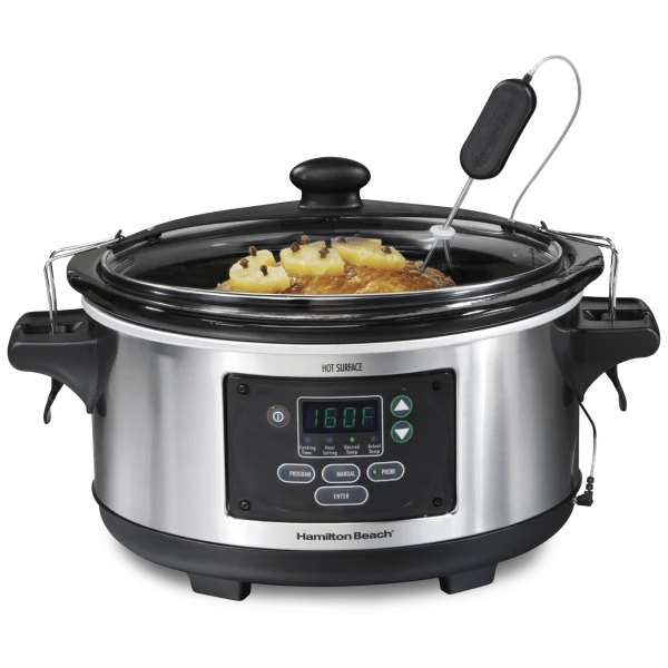 Hamilton Beach Programmable Slow Cooker With Temperature Probe (Refurbished)