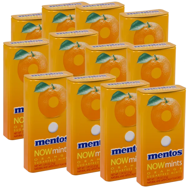 12-Pack: Orange Mentos Now Mints