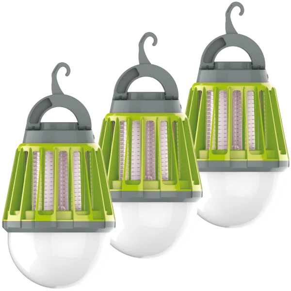 3-Pack: Centurion 3-in-1 Mosquito/Insect Zapper With 3 Position Light