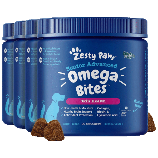 4-Pack: Zesty Paws Chicken Bites (360 Soft Chews)