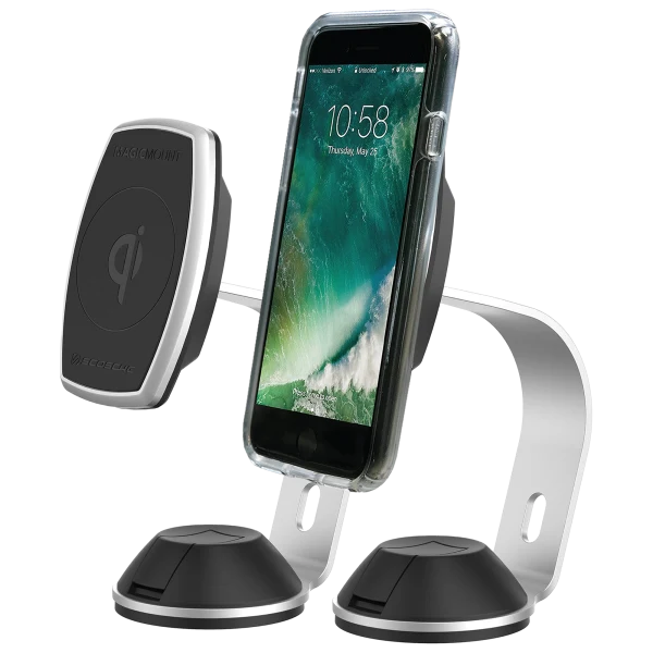 2-Pack Scosche MagicMount Pro Magnetic Fast Charge 10W QI Charging Mount