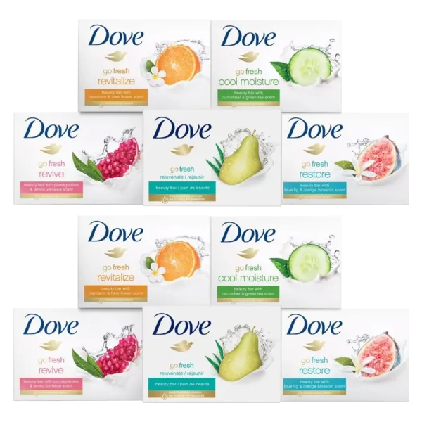 15-Pack: Dove Bar Soap Variety Bundle