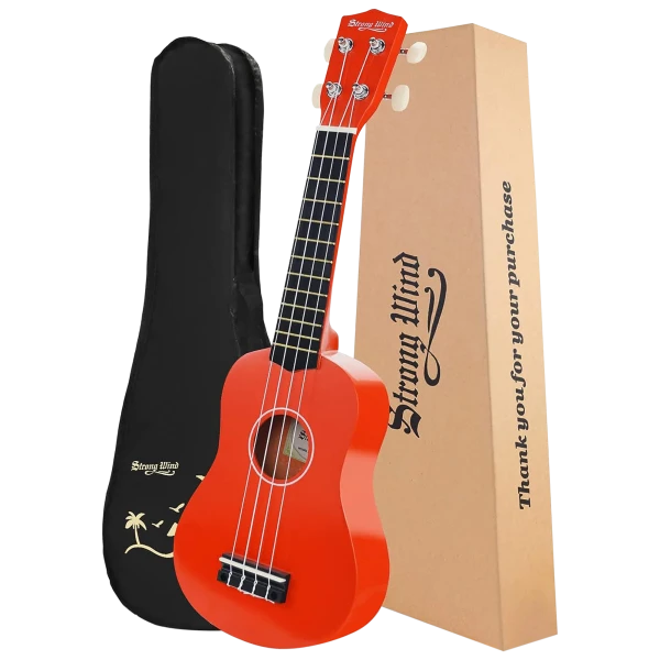 Strong Wind 21" Soprano Basswood Ukulele with Gig Bag