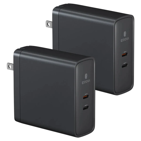 2-Pack: Einova Polaris Dual-Port 140W USB-C Charger