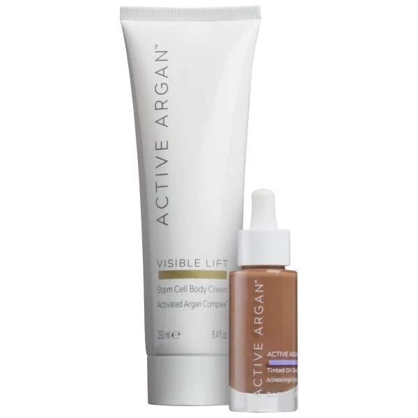 Active Argan Body Lotion & Tinted Drops Set