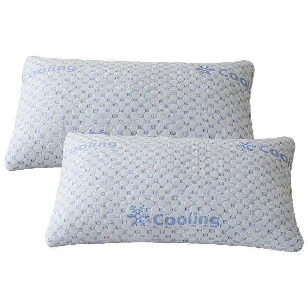2-Pack: Classic Home Memory Foam Cooling Pillows