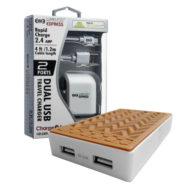 Xsories Sneaker Power Bank and Dual USB Charger