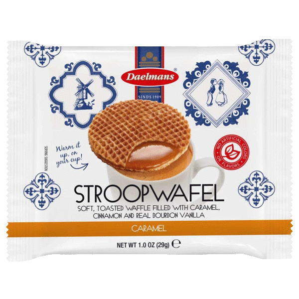 96-Pack: Daelmans Original Caramel Stroopwafels OR 64-Pack: Jumbo Stroopwafels