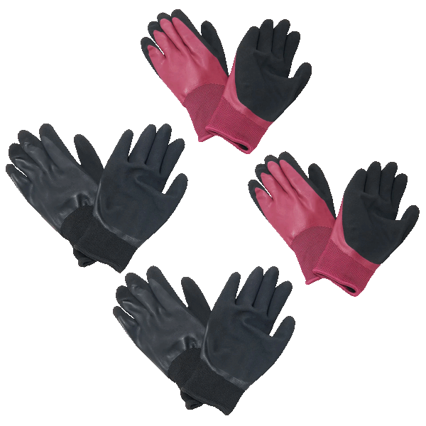 4-Pack: EZTools Winter Work Gloves with Touchscreen Tip