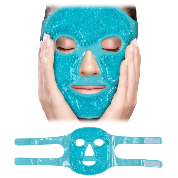 2-Pack: Perfecore Therapeutic Gel Bead Cooling & Heating Face Masks