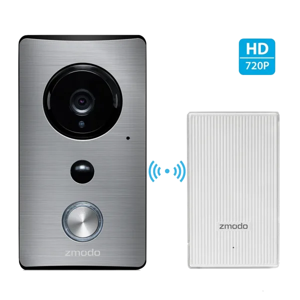 Zmodo Greet WiFi Video Doorbell with Zmodo Beam Hub and WiFi Extender