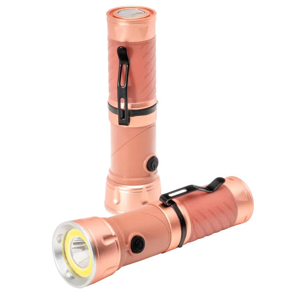 2-Pack: BrightEase Rotatable Aluminum Flashlights