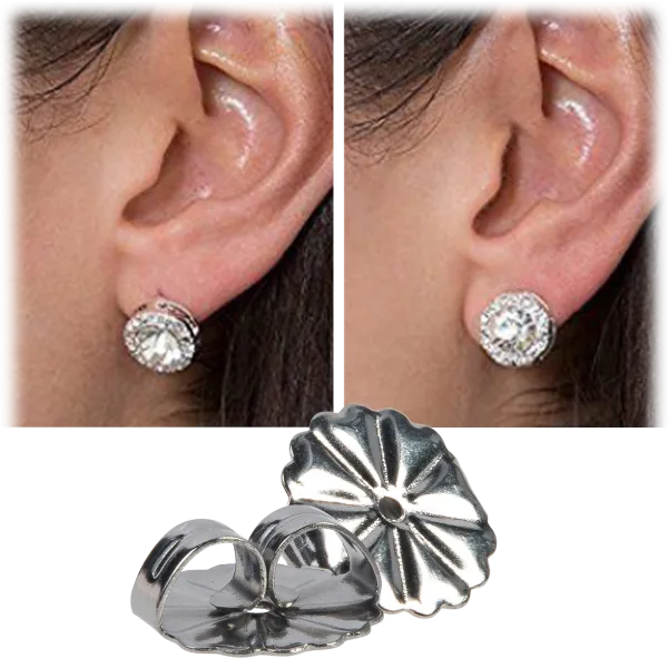 ASOTV Amazing Ear Lifters Heavy Earring Support Backs (4 Pairs)