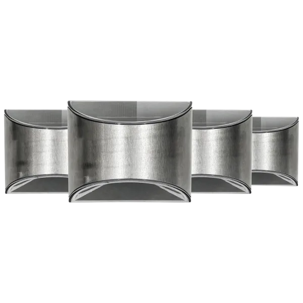 4-Pack: Brookstone Solar Powered LED Wall Mount Light Set