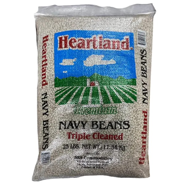 25lb Bag of Heartland Dried Navy Beans