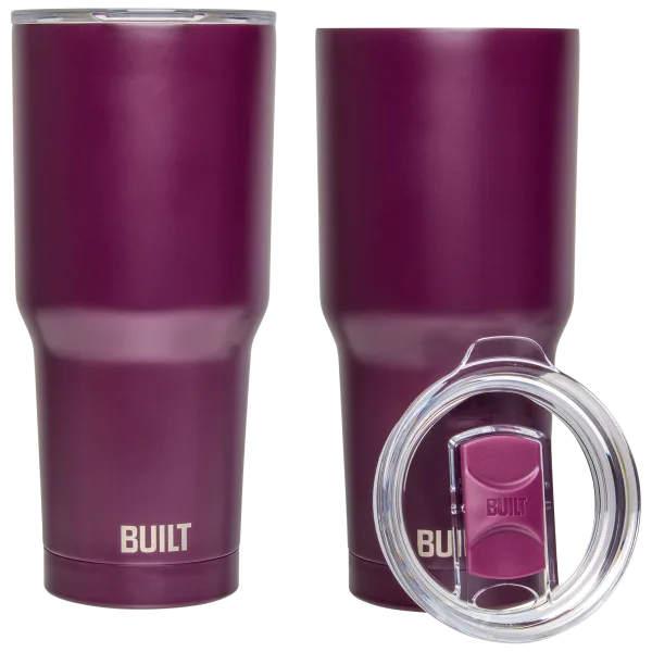 2-Pack: BUILT 30oz Double Wall Tumbler with Lid
