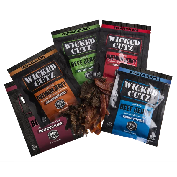 4-Pack: Wicked Cutz Premium Jerky