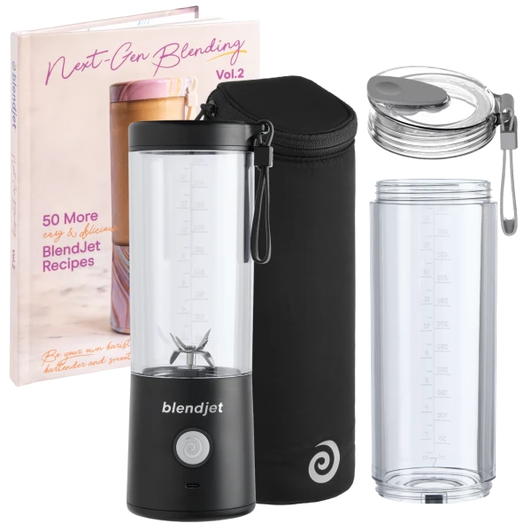 Blendjet 2 Portable Blender with Bonus 20oz Jar, Sleeve, Lid & Recipe Book