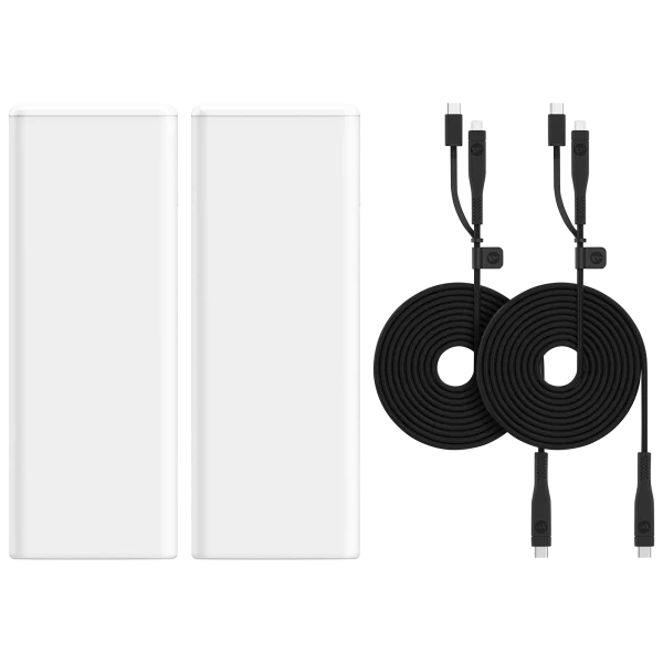 4-Pack: 2 Mophie Power Boost XL with 2 USB-C Switch Tip Cables