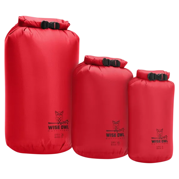 3-Pack: Wise Owl Outfitters Waterproof Dry Carrier Bag