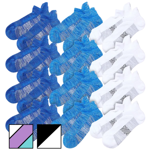 12-Pack: Mission Dry & Cool Pinnacle No-Show Socks