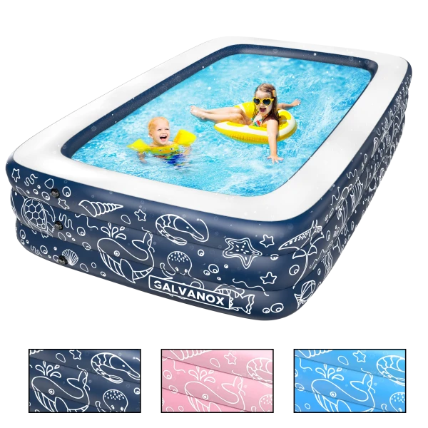 Galvanox 400 Gallon 120"x72"x22" Inflatable Pool With 3 Air Chambers