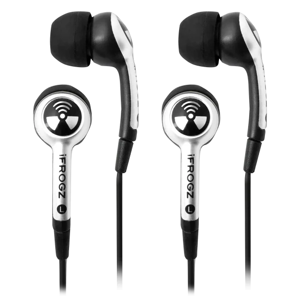 2-Pack: iFrogz EarPollution Plugz with Mic in White