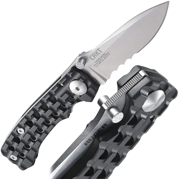 C.R.K.T. Ruger Go-N-Heavy Compact VEFF Serrated Knife