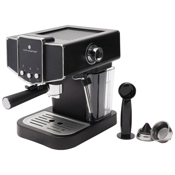 Cooks Essentials 15-Bar Espresso Maker with Steam Wand