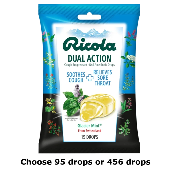 95-or-456-For-Tuesday: Ricola Dual Action Glacier Mint Cough Drops