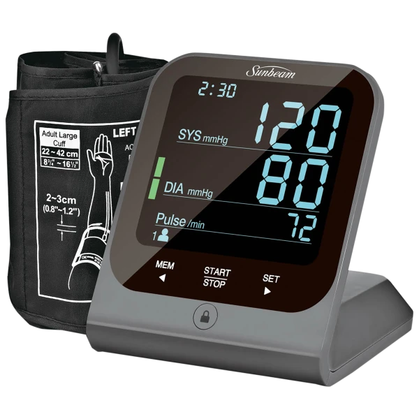 Sunbeam Blood Pressure Monitor With Comfort Inflate Technology