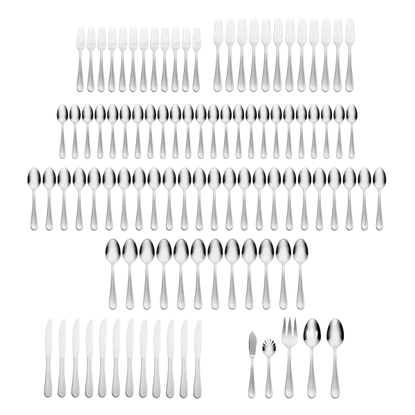 101-Piece Hampton Forge Nova 18/10 Flatware Set