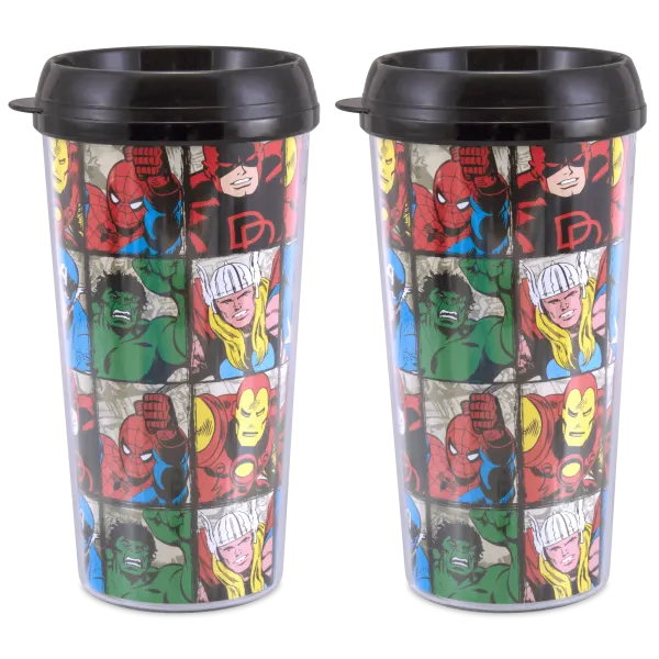 2-for-Tuesday: Star Wars or Marvel 16oz Travel Mugs