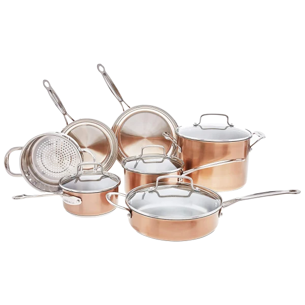 Cuisinart Chef's Classic Stainless Color Series 11-Piece Cookware Set