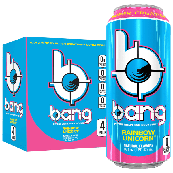 24-Pack: Bang Rainbow Unicorn Energy Drink