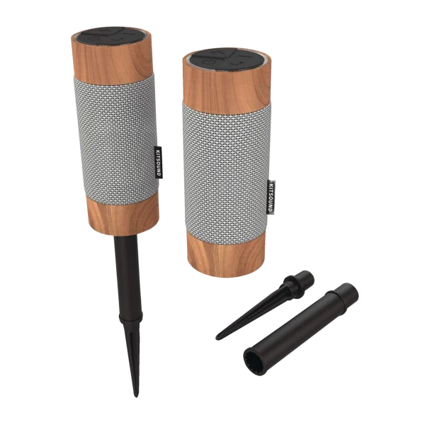 2-Pack: Kitsound Diggit2 Weatherproof Stereo Speakers